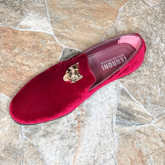 Terroni Burgundy Men\'s Slip-On Dress Shoe-Fashionable-Italian Design main image 6